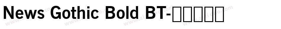 News Gothic Bold BT字体转换